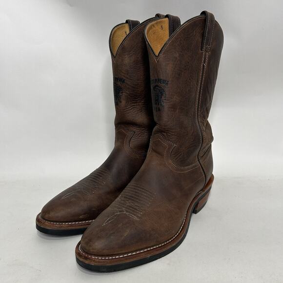 Chippewa Apache 12 Inch Cowboy Boots “Soronto Bay Brown” main image 4